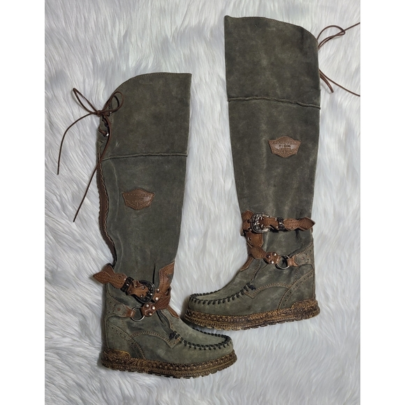 El Vaquero Shoes - NWOB|El Vaquero Suede Huntress Knee High Boot, 36/6
